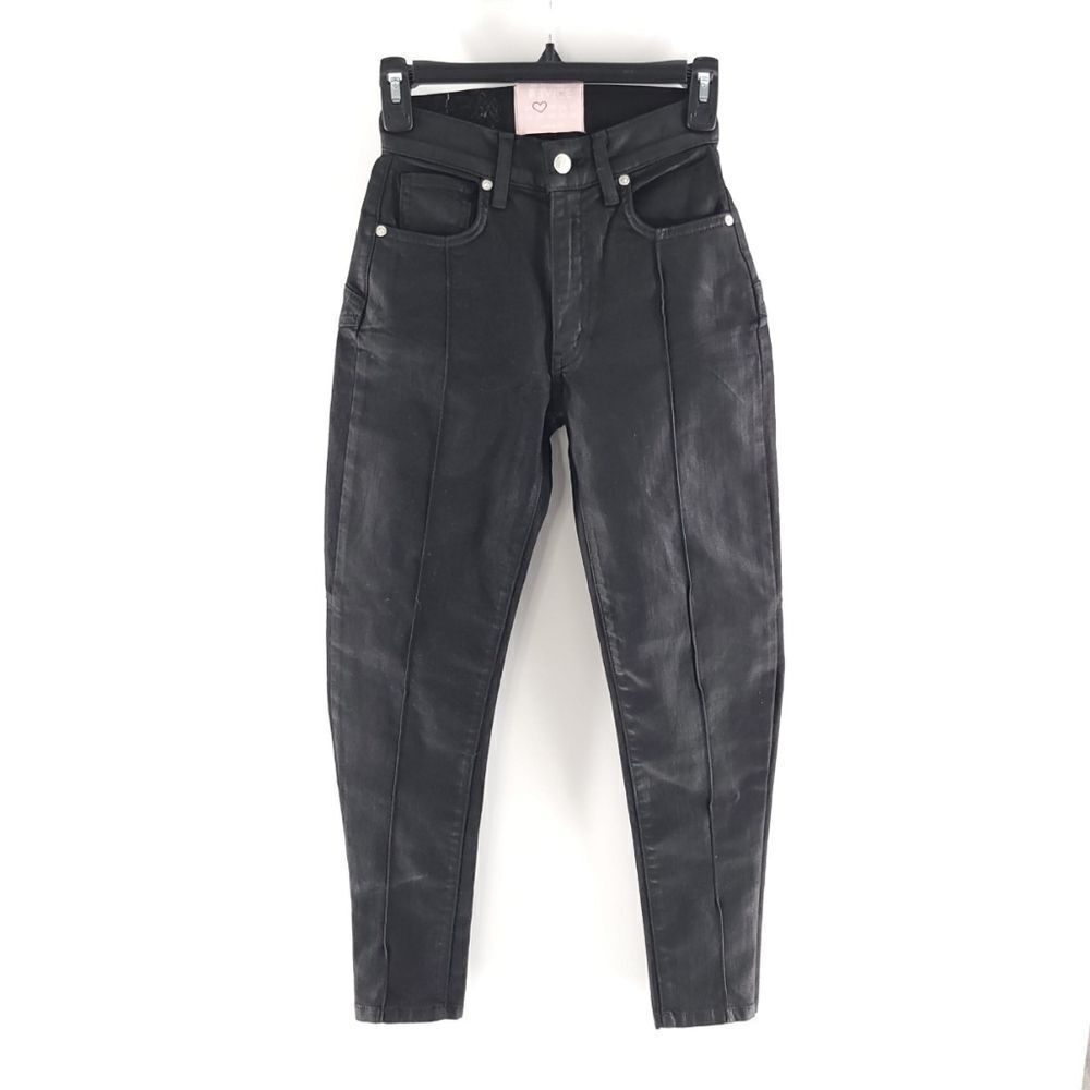 Revice Women's Size 24 Solid Black Denim Jeans